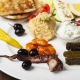 variety of greek appetizers